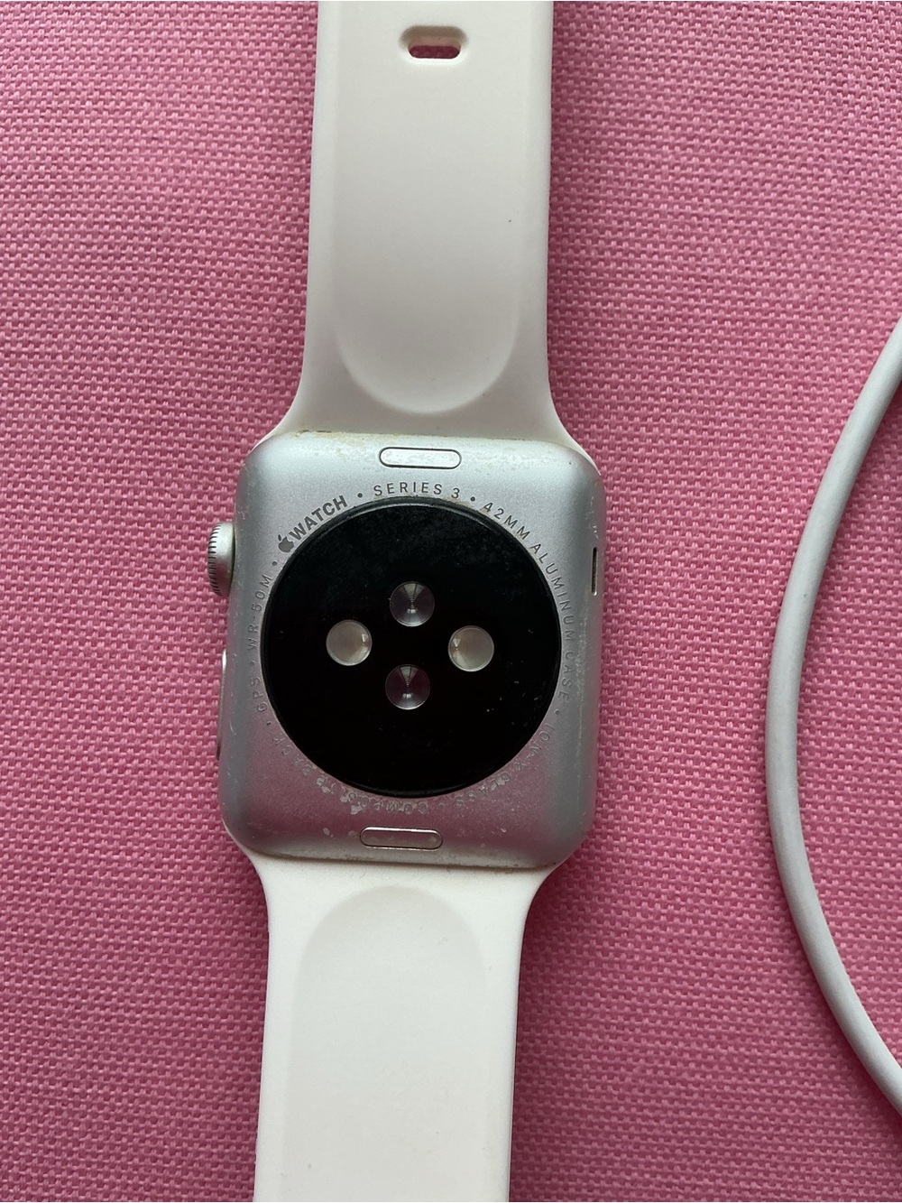 Apple Watch Series 3 42 mm silver and white - Picture 3 of 6